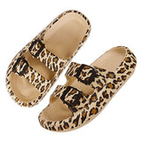 Soft Sole Pillow Slippers for Women Double Buckle Thick Platform Cloud Slides Sandals Woman Summer Non-Slip Flip