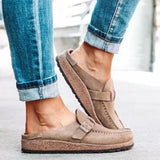 Women Retro Shoes Slip on Mules Ladies Comfort Flats Female New Plus Size 43 Casual Men Summer Flat Clogs Zapatos