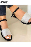 Women Sandals Classics Ankle Strap Summer Sandals Flat Shoes For Women Lightweight Flats Sandalias Mujer Casual Summer