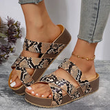 Flatform Cork Sandals Women Summer 2023 Non Slip Platform Clogs Slippers Female Thick Bottom Outdoor Slides Shoes