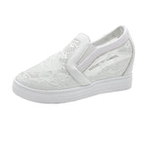 shoes for women black white lace flower shoes women loafers 2023 women casual shoes comfortable platform