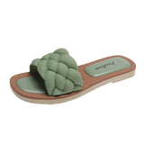 New Summer Indoor Woven Slippers Women Sandals Female Outdoor Beach Casual Flat Flip Flop Ytmtloy Zapatillas Mujer