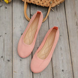 Breakj Size Single Shoes Women 2023 Spring Autumn New Round Head Cover Foot Lazy People A Foot Pedal Casual Single Shoes