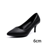 High Heels Woman Shoes Leather Formal Shoes Thin Heel Lady Office Work Professional Shoes 3cm 5cm 6cm 8cm