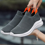 Breakj Women's Shoes Autumn New Couple Flying Socks Mesh Cloth Shoes Trend Fashion Casual Sneakers Ladies Running