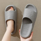 Women Soft Sole House Slippers 2024 Summer Beach Thick Platform Slipper Sandals Women Korean Eva Slippers Couple Home Flip