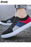 Men Canvas Shoe Casual Sneaker for MenLight Slip-on Vulcanized Comfortable Male Flats Loafers New Black Trainers Zapatos