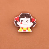Single Sale Spirited&Away Shoe Charms Accessories Cute No Face man Garden Shoe Decoration for croc jibz Kid's X-mas