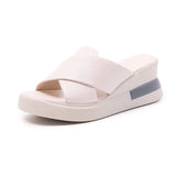 Toe Fairy Wearing Women's Shoes Large Size Slope Sandals 2023 Summer New Korean Cake Slippers