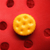 Resin Shoe Buckle Accessories Simulation Sandwich Biscuits Shoe Decoration Jibz for Croc Charms Bracelets Kids Gifts