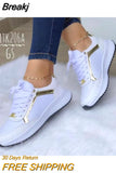 New Women Chunky Sneakers Solid Color Platform Shoes Thick Bottom Zipper Women's Vulcanized Shoes Sneakers Zapatos De
