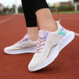 Women Casual Shoes Fashion Outdoor Sports Running Shoes Light Luxury Sneakers Breathable Walking Shoes Mesh Women Vulcanize
