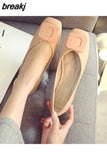 Women Shoes Flat Ballerina Female Casual Work Ballet Flats Ladies Shoes Fashion Buckle Soft Moccasins Driving Shoes