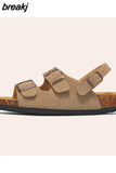 New Summer Beach Outside Women Cork Sandals Casual Non-slip Outdoor Gladiator