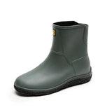 Men's Rain Boots Waterproof Men Ankle Boots Platform Rain Shoes Fashion Flats Men Casual Rainboots Man Rubber Rain
