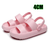 2023 Summer Cloud Slide Slipper Women Indoor Home Non Slip Eva Sandals Woman Soft Sole High Platform Slippers