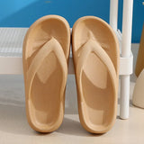 Soft Sole EVA Women's Flip Flops 2023 Summer Beach Non-slip Cloud Slippers Women Thick Platform Clip Toe Bathroom