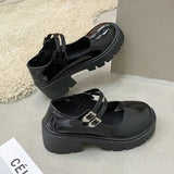 Women's Lolita Shoes 2023 New Women's Buckle Casual Shoes Thick Heel Women's Mary Jane Shoes Women's High