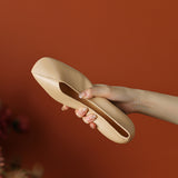 New Vintage Spring and Autumn Women's Shoes Round Toe Shallow Casual Women's High
