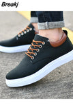 Men Canvas Shoe Casual Sneaker for MenLight Slip-on Vulcanized Comfortable Male Flats Loafers New Black Trainers Zapatos