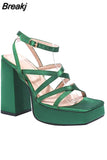 High Heels Women Sandals 2023 Spring Summer Brand New Dropship Walking Comfy Fashion Office Lady Women Shoes