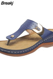 Summer Beach Flip-Flops Casual Bright Diamond Shiny Cork Slippers Ladies Open Toe Sandals Ladies Slippers Plus Size