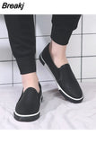 Newest Genuine Leather Casual Shoes Men Comfortable Mens Loafers Luxury Flats Sneakers Men Slip on Lazy Driving Men