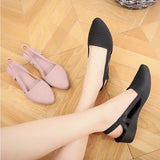 2023 New Women's Shoes Slingbacks Footwear Woman Wedges Sandals Women Slip-on Shoes Ladies Casual Pumps Female