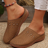 Breakj Summer New Women's Baotou Thick-Bottom Slippers Large-Size Round Head Bao Head After The Air Breathable