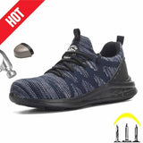 Safety Work Shoes Stab Proof Security Boots Anti-Smashing Protective Working Outdoor Sneakers Men Breathable
