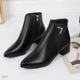 Breakj Boots Women's Slippery 2023 New Martin Boots Tips Thick And Internal Height Locomotive Boots In Good