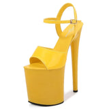 Women Sexy Show Shoes Pole Dance Shoes Stripper High Heels Sandals Party Club 20 CM Platform High-heeled Shoes Wedding