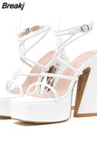 Sandals Woman Shoes Dropship 2023 Summer Brand New Great Quality Crystal Bling Sexy Woman Shoes Sandals Walking