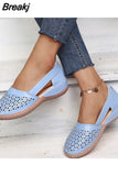 Women Sandals Wedges Orthopedic Hollow Out Ladsies Casuasl Shoes Slip on Vintage Female Sandals Chaussure Femme