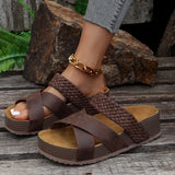 Breakj Casual Cool Drag Woman 2025 New Flat Bottom Thick-Bottom