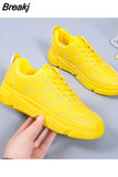 Spring and Autumn New Fashion Temperament Solid Color Women's All Matching Summer Breathable Casual Sneakers Woman