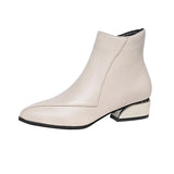 Fashion Martin Boots 2023 Autumn And Winter New Naked Boots With Thick Heels And Large Size Short