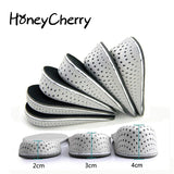 Pair Shoe Insoles Breathable Half Insole Heighten Heel Insert Sports Shoes Pad Cushion Unisex 2-4cm Height Increase