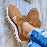 New Women's Shoes With Thick Soles, Ladies' Sandals, Large Size Bows And Single