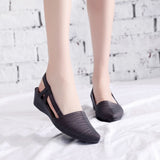 2023 New Women's Shoes Slingbacks Footwear Woman Wedges Sandals Women Slip-on Shoes Ladies Casual Pumps Female