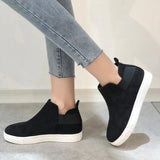 Women Tennis Sports Sneakers Autumn Winter Canvas Flats Platform Ladies Leopard Sleeve Buckle Strap Punk Slip-On
