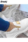 Women Sports Shoes Side Zipper Platform Sneakers Pu Leather Fashion Lady Footwear M Vulcanized Comfot Tennis Female