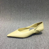 for Woman 2023 Comfortable Women's Summer Footwear Moccasins Blue Low Heel Elegant Pointed Toe High Quality Popular