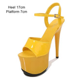 Model Shoes Women Sexy Catwalk Shoes Sandals 9 13 15 17 20 CM High Heels Platform Sandals Girls Shoe Party Club Drop