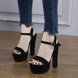 thick heel sexy ladies high heel sandals concise elegant high heels Europe and America sweet wild white women's