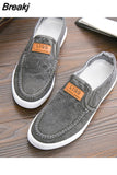 Men's Casual Shoes Breathable Canvas Denim Sneakers Men Walking Flats 2023 Spring Summer Lightweight Slip-on Loafers Shoes