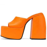 Top Quality Thick High Heels Women's Sandals Platform Brand Luxury Buckle Strap Dress Wedding Banquet Sexy Shoes