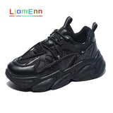 White Chunky Sneakers Women Shoes Platform Casual Sport Shoes 2021 New Spring Vulcanized Tennis Female 5 cm basket
