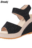 Shoes 2023 Hot Sale Fashion Peep Toe Women's Sandals Summer Women Wedges Sandals Party Dress Platform High Heel