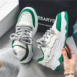 Men Skateboarding Shoes Canvas Thick Bottom Platform Shoes Comfortable Breathable Vulcanized Shoes Casual Sneakers Student